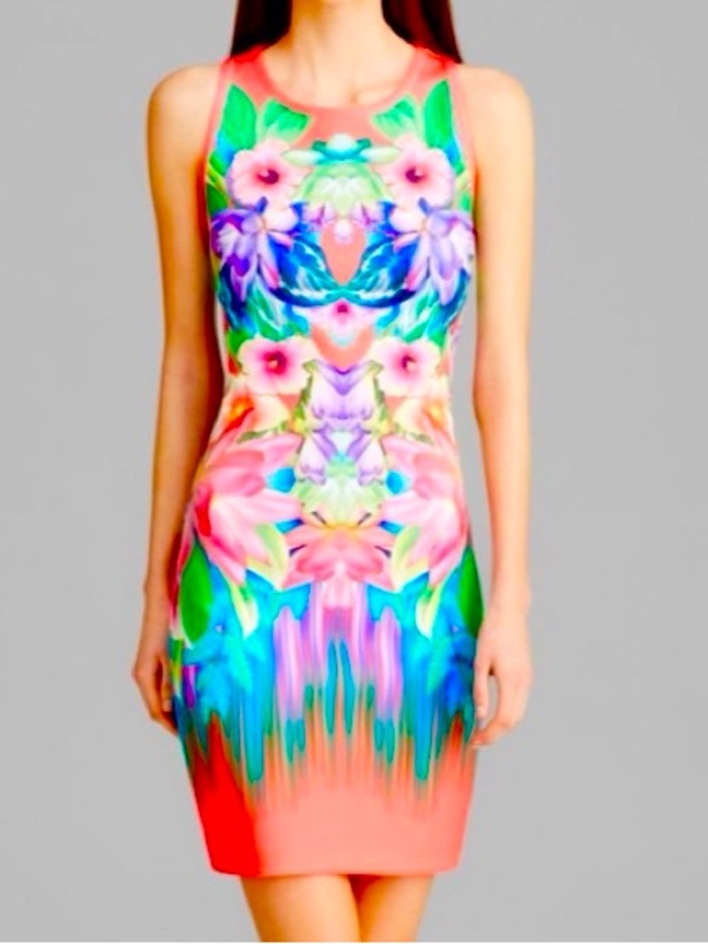 NWT Laundry by Shelli Segal Floral Bodycon Scuba Dress